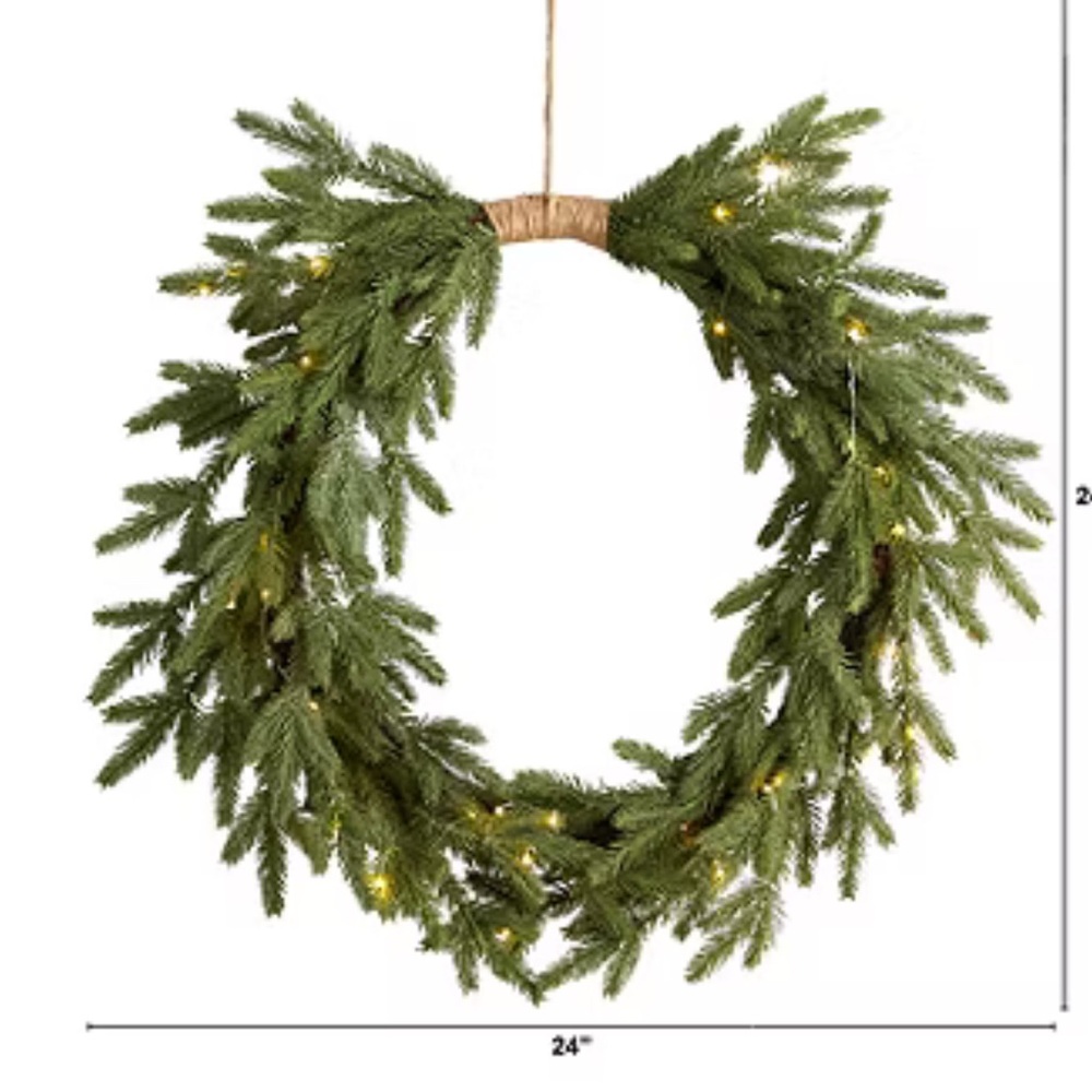 Easter / Beach / Xmas Wreath -prelit 24"